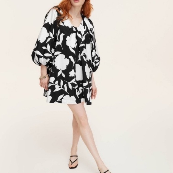 Kate Spade x Target Floral Balloon Sleeve Mini Dress XXS NWOT Limited Edition - Picture 5 of 7